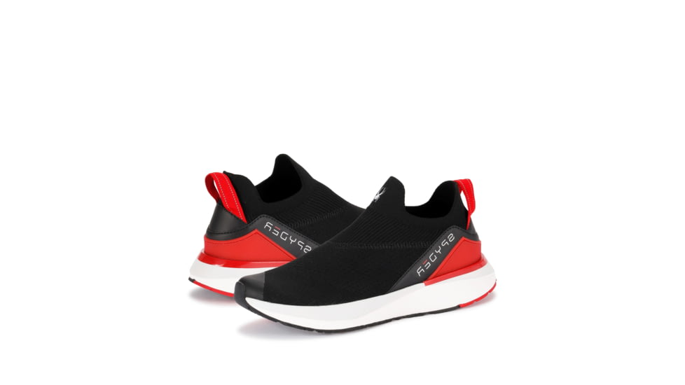 Spyder Tanaga Sneakers - Mens, Black/ Fiery Red, M085, SP10066-M085