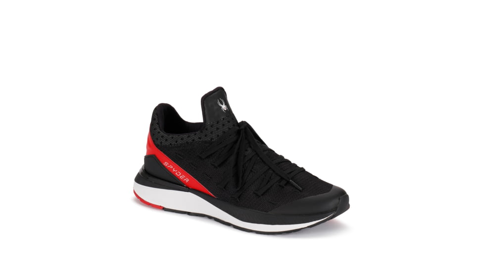 Spyder Tempo Sneakers - Mens, Black/ Fiery Red, M090, SP10152-M090