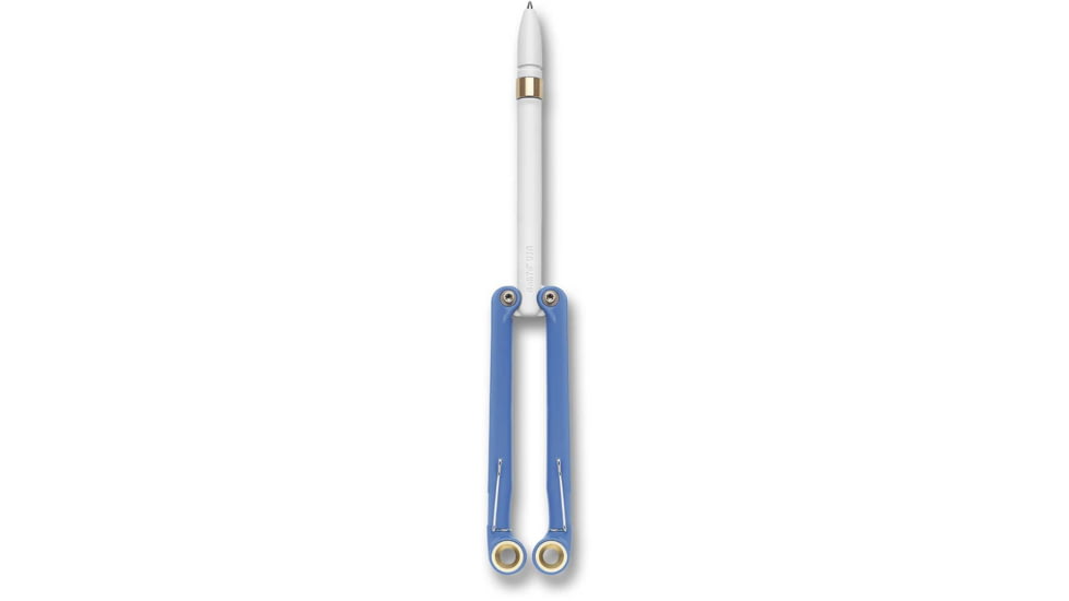 Spyderco BaliYo Butterfly Pen, Blue/White, YUS107