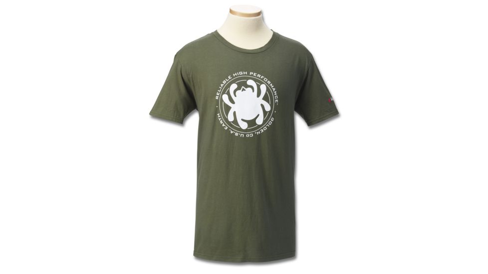Spyderco Reliable High Performance Print T-Shirt - Mens, Green, Medium, TSMRHPM