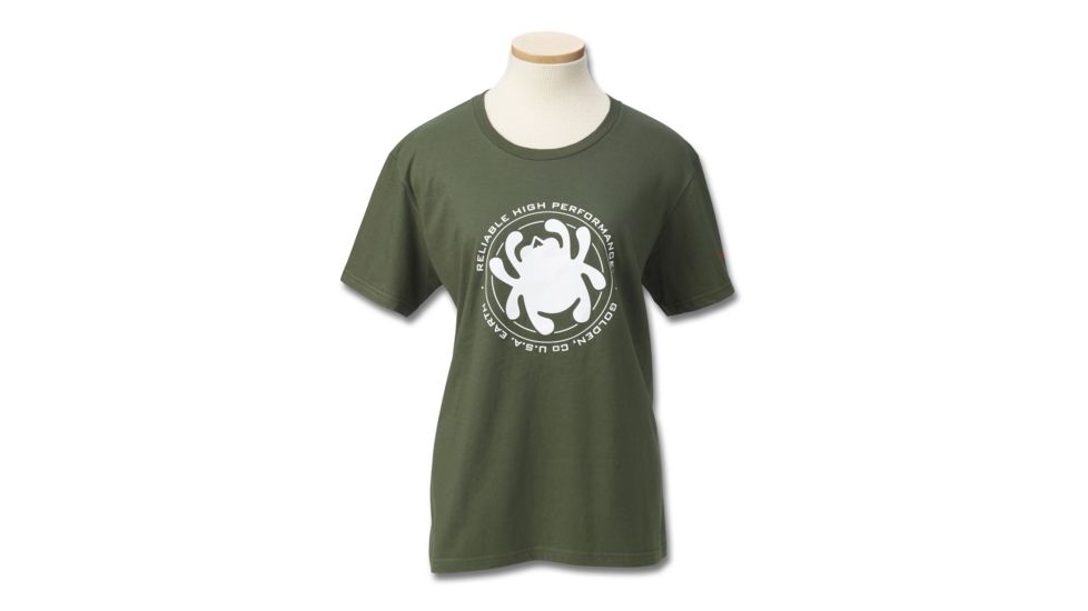 Spyderco Reliable High Performance Print T-Shirt - Womens, Green, Medium, TSWRHPM