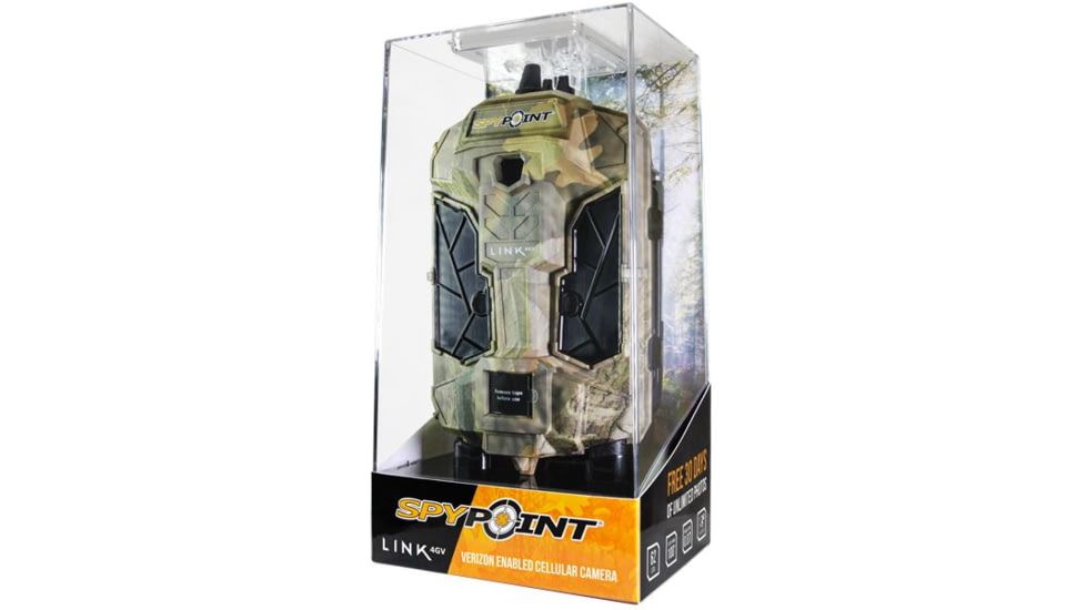 Spypoint Link 4GV Cellular Trail Camera, 12 MP, 62 LEDs, HD video with sound, Camoflauge Link 4GV