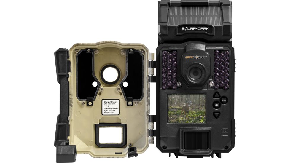 Spypoint Solar 12 MP 42 LEDs Trail Camera, Camo, SOLAR-DARK