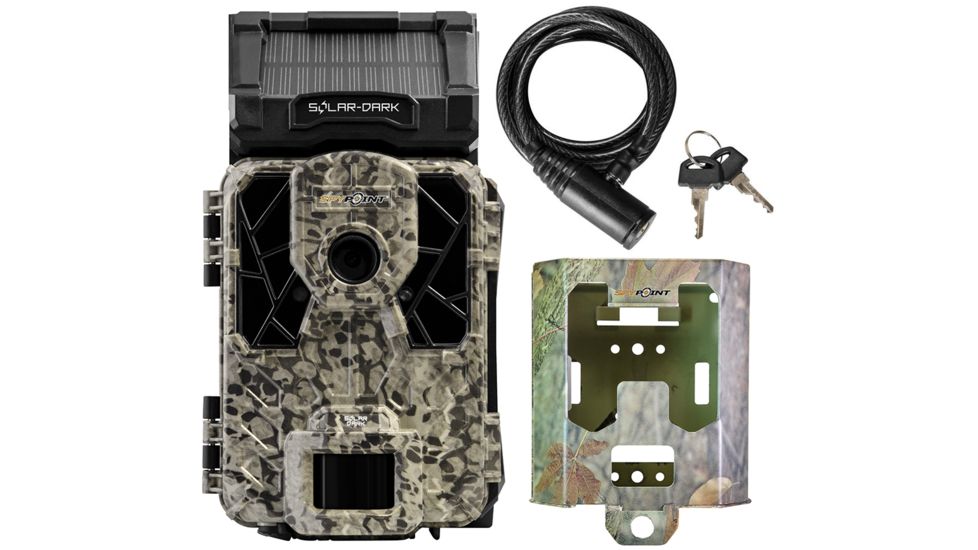 Spypoint SOLAR-DARK 12 MP 42 LEDs Trail Camera + Accessory Bundle