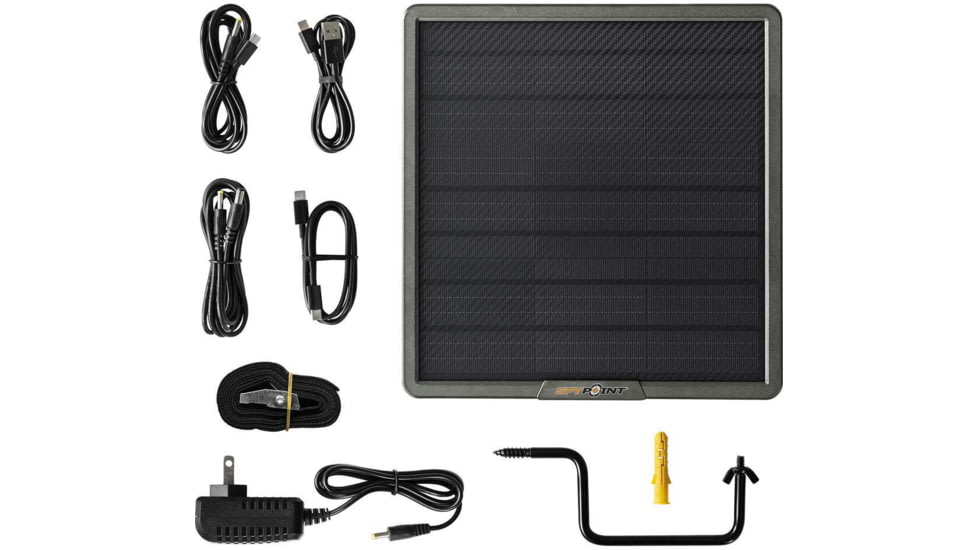 Spypoint SPLB-22 Solar Panel, 6/9/12V For Spypoint Cameras, Black, 5548