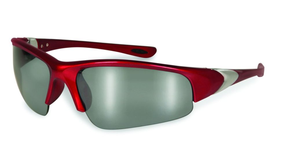 SSP Eyewear Entiat CF+ Bifocal Shooting Glass Readers w/ 1.50 Magnification, Red Frame, Mirrored Lens 011711951628
