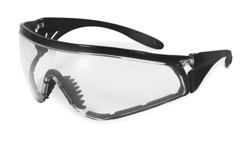SSP Eyewear Sammamish Safety Glasses, Black Frame, Crystal Clear Anti-Fog Lens, SAMMAMISH CL A/F
