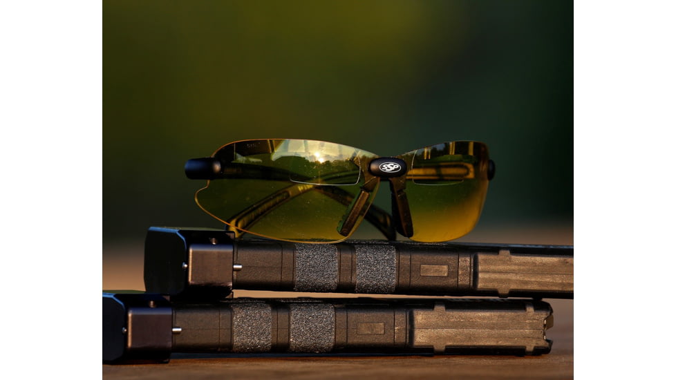 SSP Eyewear Top Focal Shooting Glasses Premier Kit, 1.00, Matte Black Frame, Amber, Clear, and Smoked Lenses, TF100 PREMIER KIT