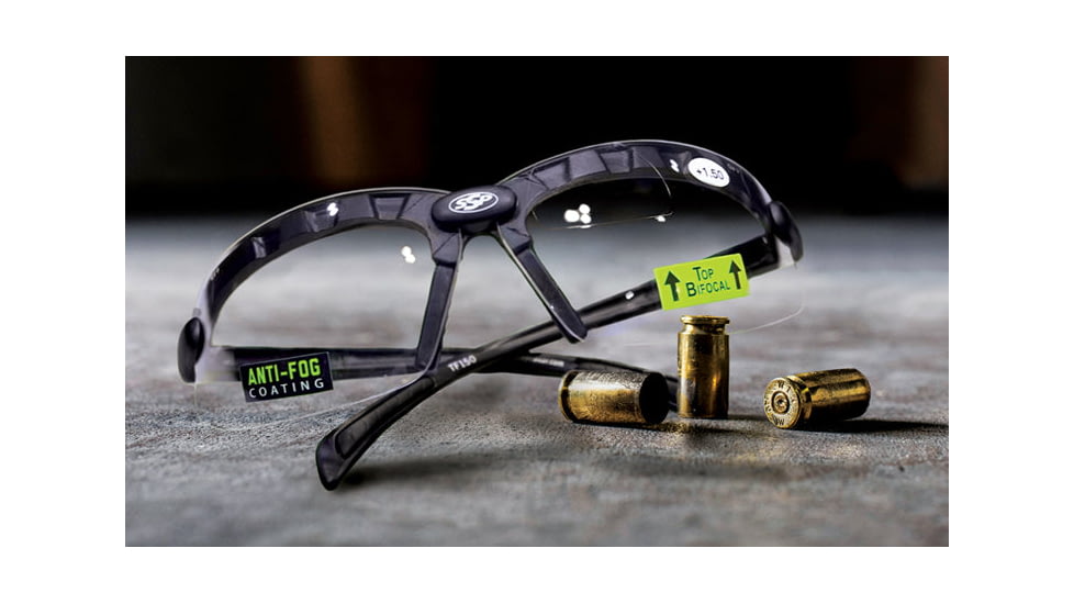 SSP Eyewear Top Focal Shooting Glasses Premier Kit, 1.00, Matte Black Frame, Amber, Clear, and Smoked Lenses, TF100 PREMIER KIT