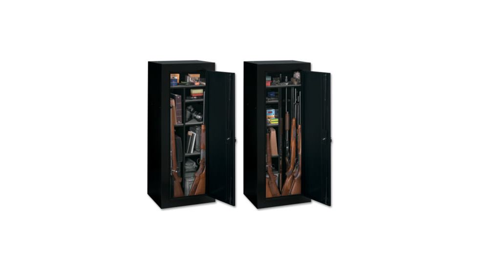 Stack-On 18-Gun Convertible Security Cabinet - Black, Medium GCB-18-C-DS