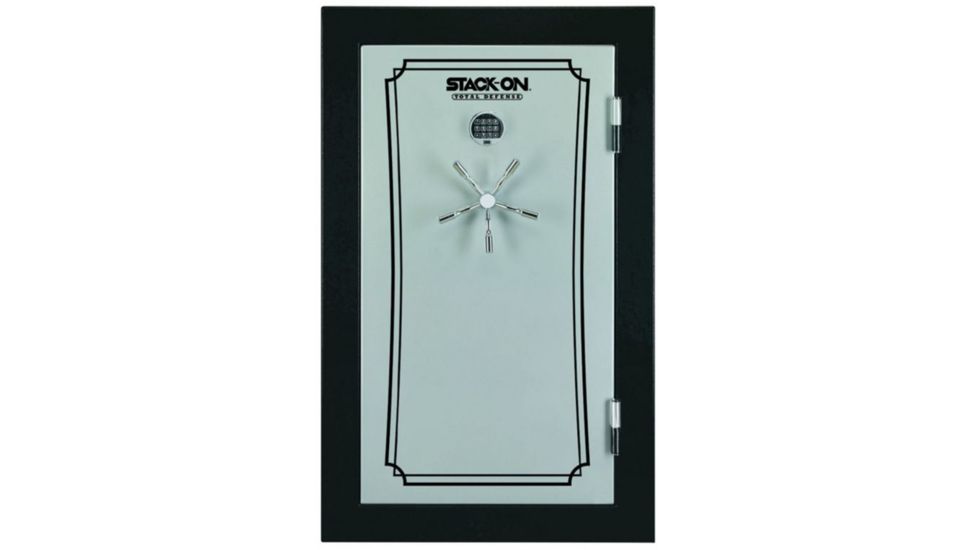 Stack-On 36-Gun Safe w/Back-lit Electronic Lock,35.25x26.75x59in,Black/Silver TD14-36-SB-E-S