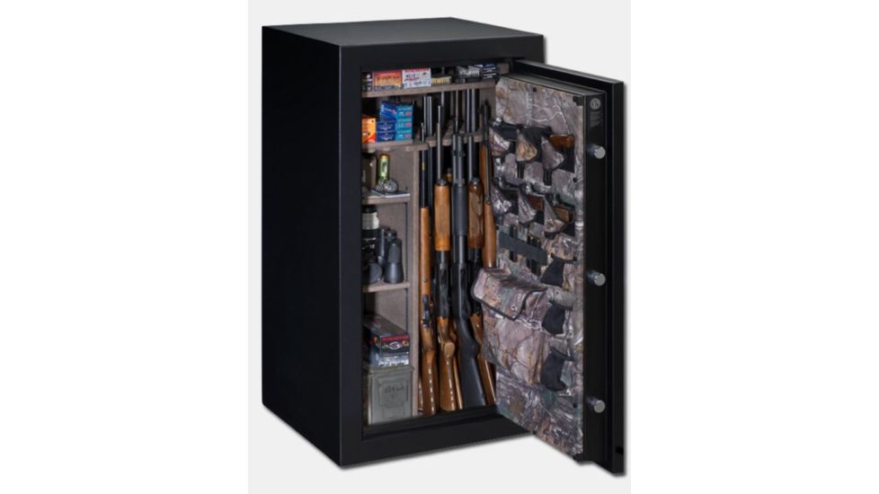 Stack-On 40-Gun Safe w/Electronic Lock,Door Storage,29.25x25.5x55in,Matte Black BC-40-MB-E-S