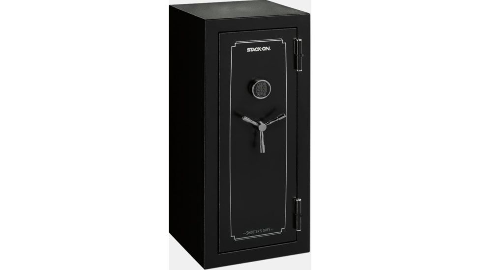 Stack-On 48in Shooters Fire Resistant Safe w/Electronic Lock,30min Fire Rating,Door Storage,1.5in Locking Bolts,Black E-13-MB-E-S