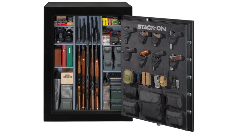 Stack-On 51-69 Gun with Biometric Lock, Matte Black E-69-MB-B-S