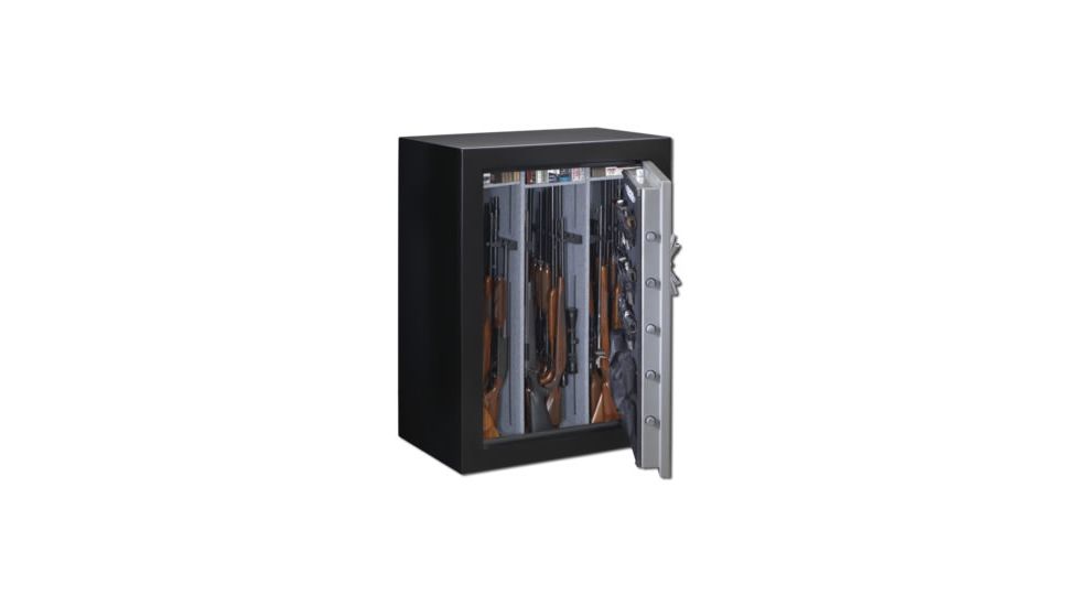 Stack-On 54-Gun with Back-lit Electronic Lock, Black/Silver, Black/Silver, Large TD-54-SB-E-S