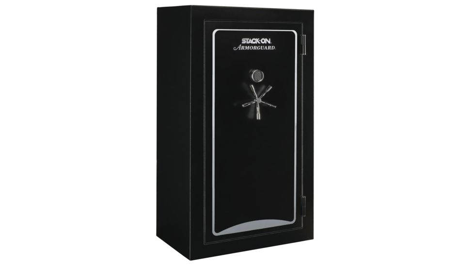Stack-On 72 in TALL, 64-Gun, Electronic Lock,, Matte Black A-64-MB-E-S-72