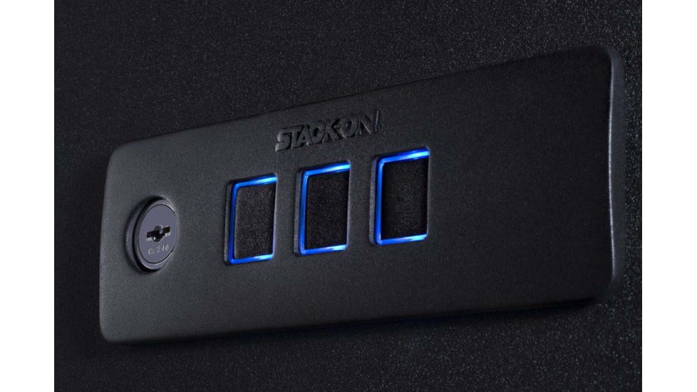 Stack-On Biometric Gun Safe Electronic Keypad Steel, Black, Small, QAS-1845-E