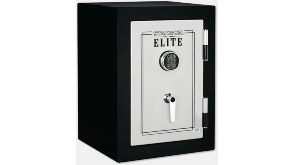Stack-On Elite Executive Fire Safe, Matte Black/Silver E-029-SB-E