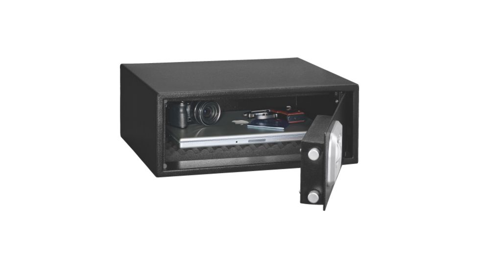 Stack-On Extra Wide Safe w/ Biometric Lock, Black PS-7-B
