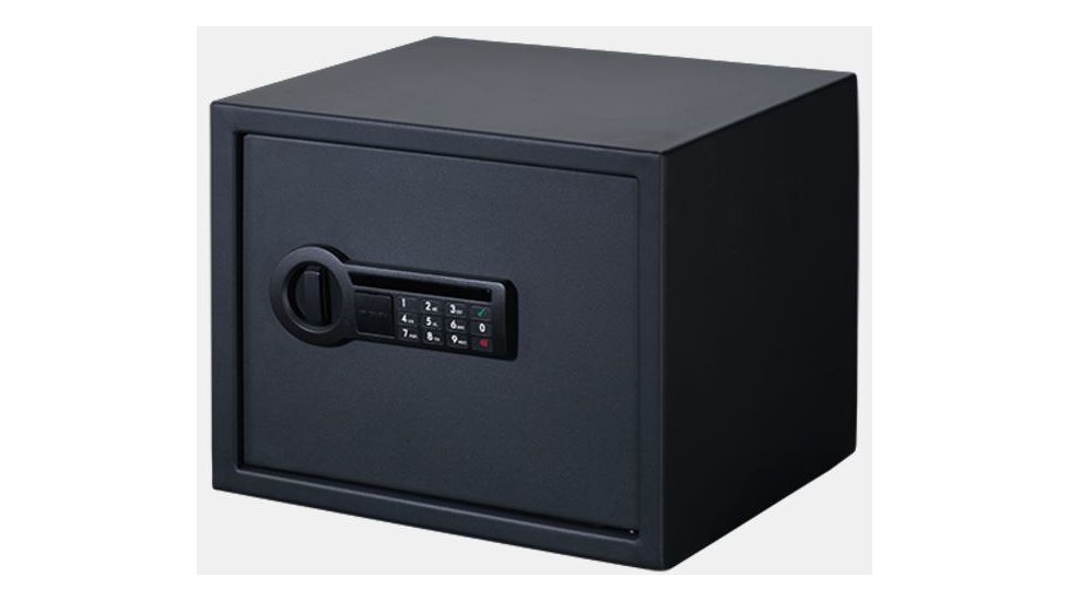 Stack-On Large Personal Safe w/Electronic Lock,1 Shelf,15x11.81x11.81in,Matte Black PS-1515