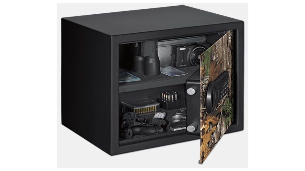 Stack-On Large Personal Safe w/Electronic Lock,1 Shelf,15x11.81x11.81in,Real Tree Xtra Camo PS-1415-RTX