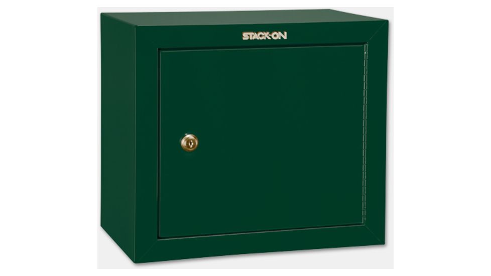 Stack-On Pistol/Ammo Steel Cabinet w/ 1 Removable Shelf, Hunter Green GCG-500