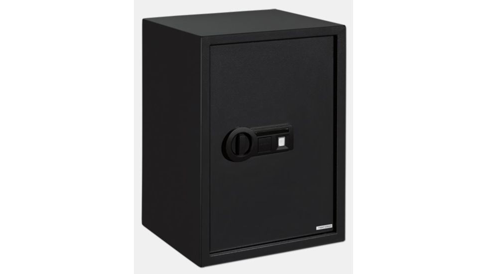Stack-On Super Sized Personal Safe w/Biometric Lock,2 Shelves,13.74x12.99x19.69in,Matte Black PS-15-20-B