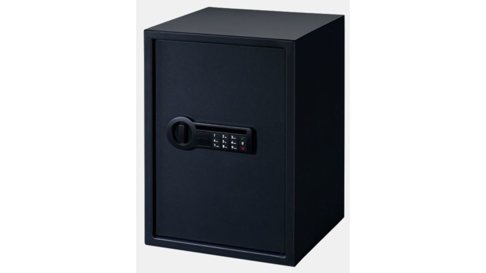 Stack-On Super Sized Personal Safe w/Electronic Lock,2 Shelves,13.74x12.99x19.69in,Matte Black PS-1520
