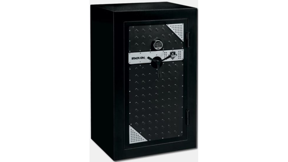 Stack-On Tactical Fire Resistant Security Safe,35.25x26.75x59in,Matte Black/Silver/Gray TS-20-MB-E-S
