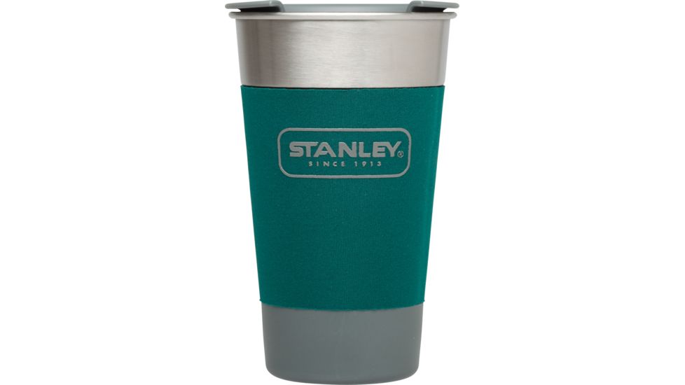 Adventure 16oz Stainless Steel Pint Glass - -Green