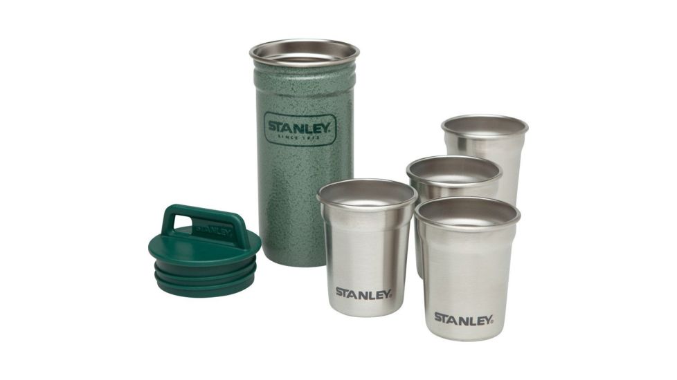 Stanley Adventure Nesting Shot Glass Set, Hammertone Green, Pack of 4, 10-01705-033