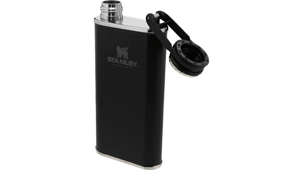 Stanley Classic Easy Fill Wide Mouth Flask 8oz-, Matte Black, 8 ounce, 10-00837-123