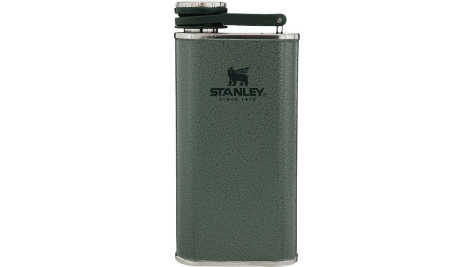 Stanley Classic Easy Fill Wide Mouth Flask, Hammertone Green, 8 oz, 10-00837-122