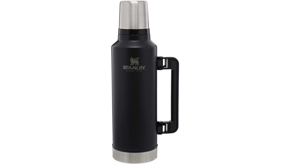 Stanley Classic Legendary Bottle, Bpa-Free, 2 Quart/1.9 L Capacity, 18/8 SS Construction, Black, 10-07934-002