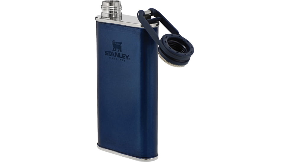 Stanley Easy-Fill Wide Mouth Flask, 8Oz, Bpa-Free, 18/8 SS Construction, Blue, 10-00837-125