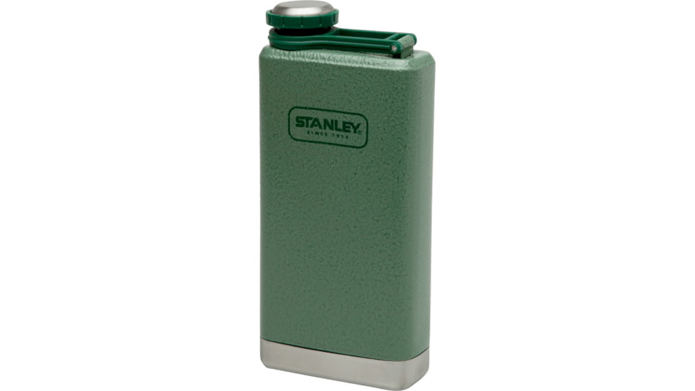 Stanley PMI Adventure SS Flask - 8 Oz, Hammertone Green, 10-01564-001