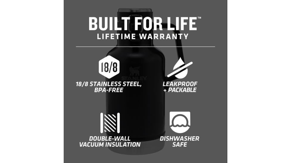 Stanley The Easy Pour Growler 64oz, Maple, 64 oz, 10-01941-139