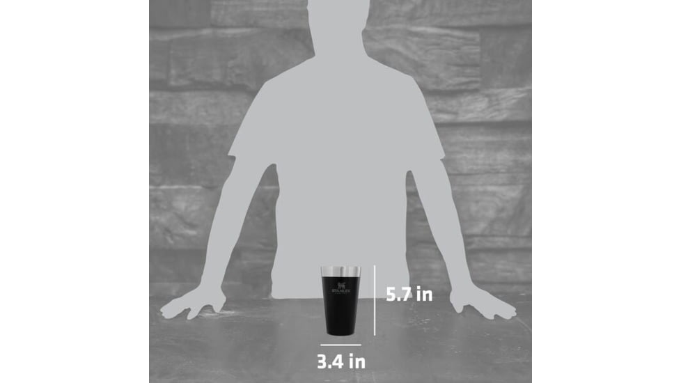 Stanley The Stacking Beer Pint, Stainless Steel, 16 oz, 10-02282-280