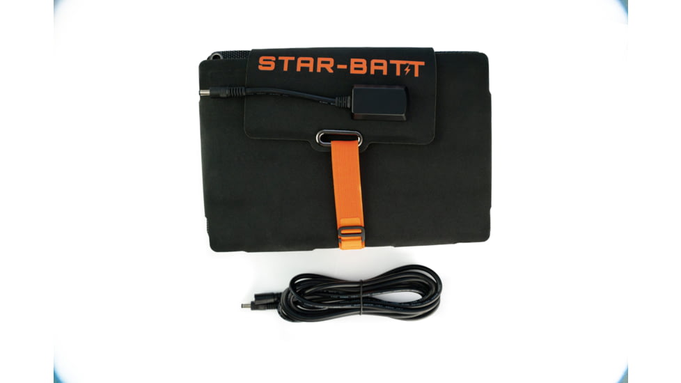Star-Batt Solar Panel, Black/Orange, SBS-02