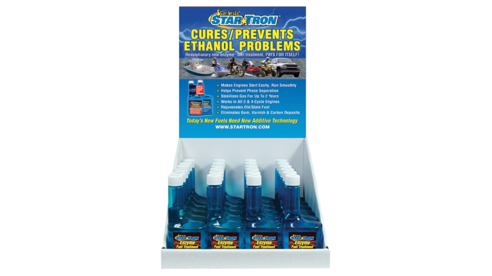 Star Brite Tron Enzyme Fuel Treatment Concentrated Gas Formula Countertop Display, 93625