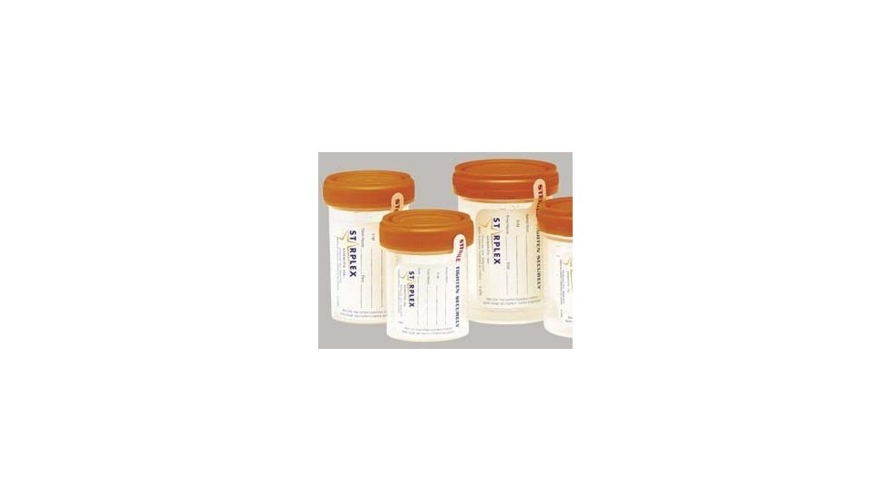Starplex LeakBuster Specimen Containers, Starplex B1202-1O-OR 120 Ml (4.1 oz.) Containers