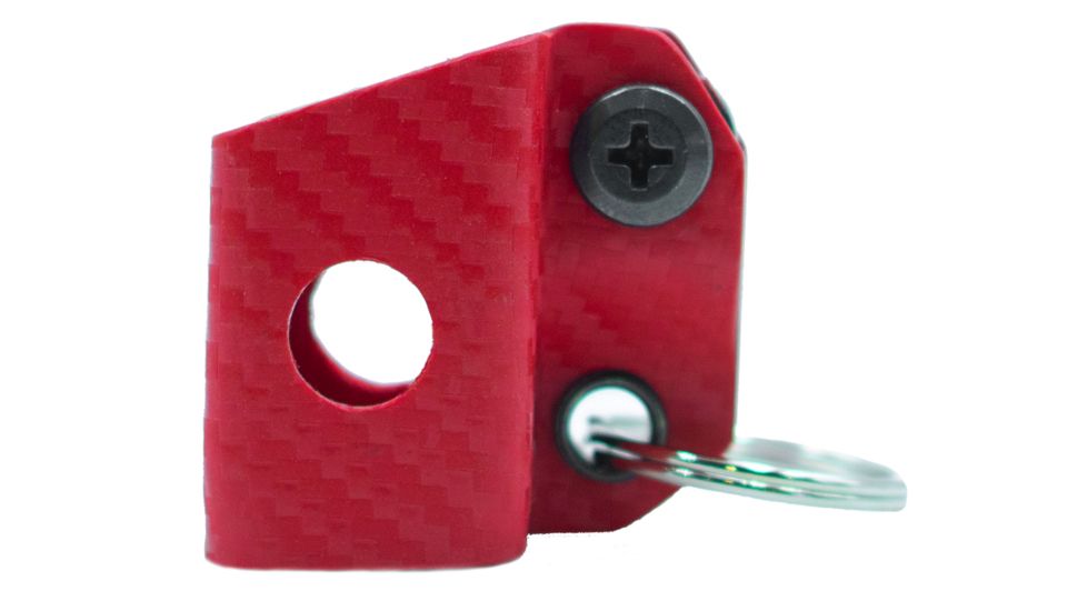 StatGear Kydex Keychain Sheath for Gerber Dime &amp; Leatherman Squirt, Carbon Fiber Red, GDIME-CF-RED