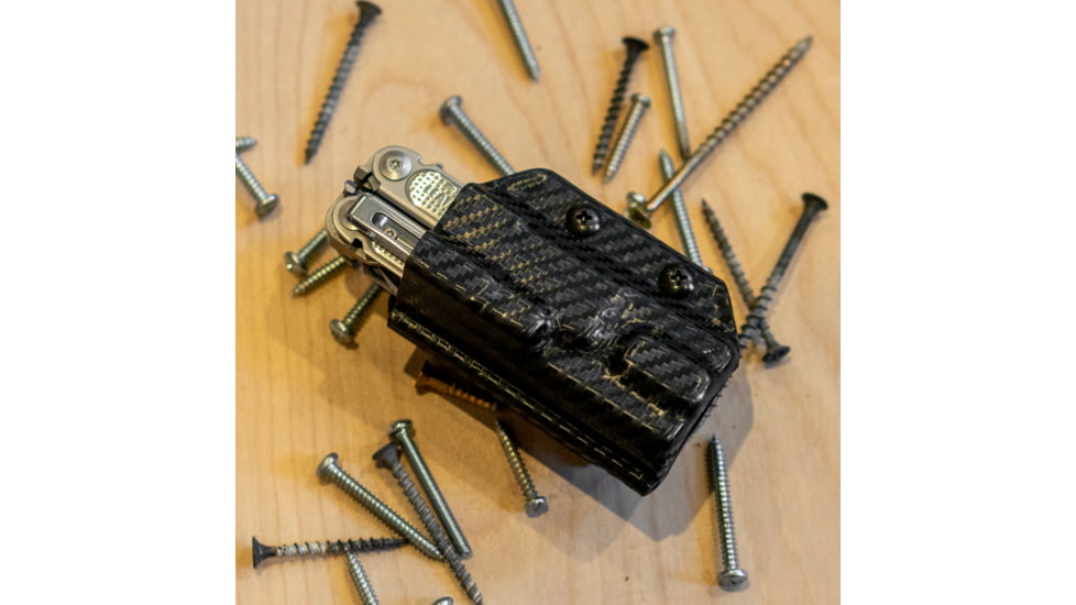 StatGear Kydex Sheath for Leatherman Free P2, Carbon Fiber Black, LP2-CF-BLK