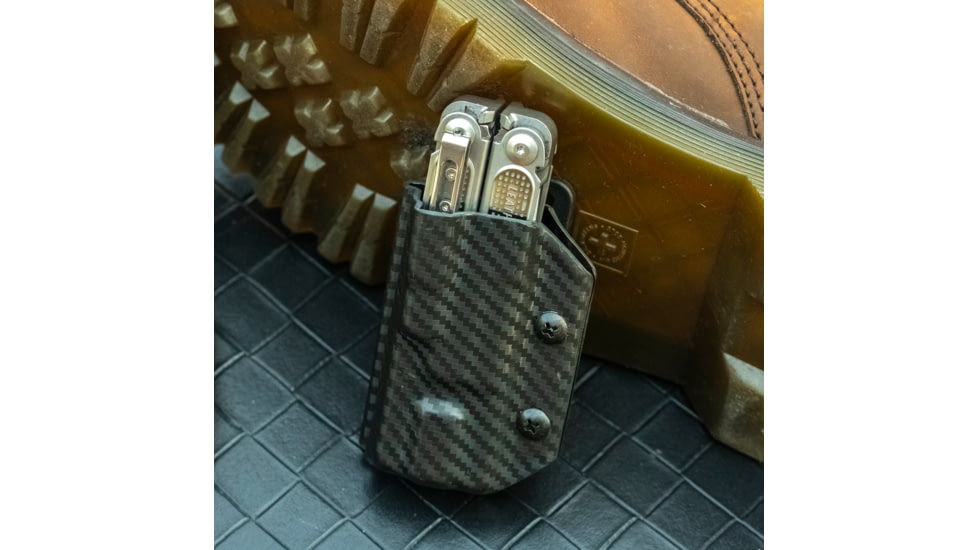 StatGear Kydex Sheath for Leatherman Free P2, Carbon Fiber Black, LP2-CF-BLK