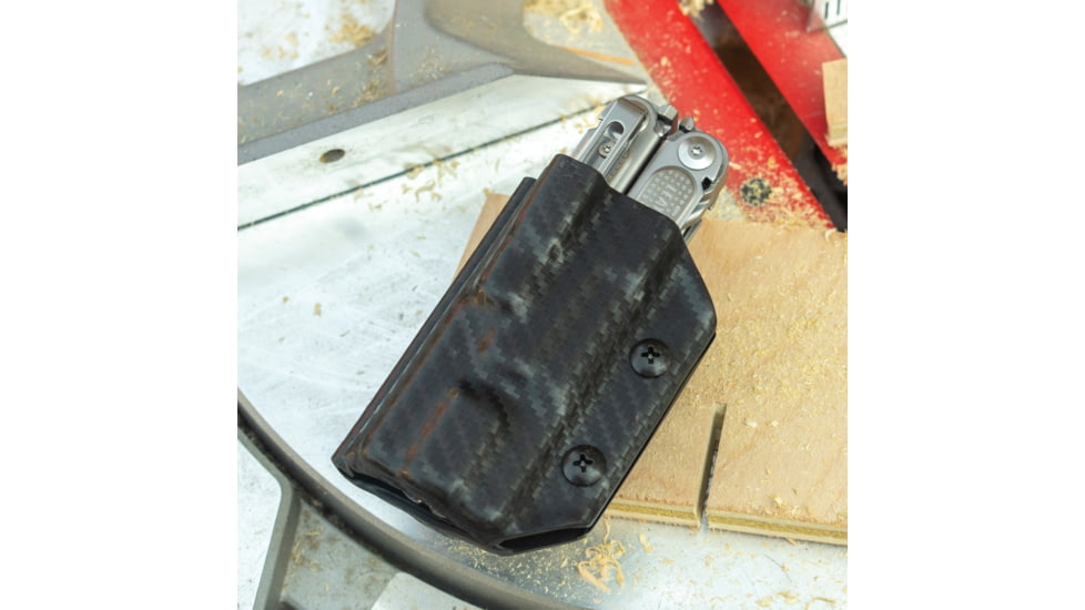 StatGear Kydex Sheath for Leatherman Free P2, Carbon Fiber Black, LP2-CF-BLK