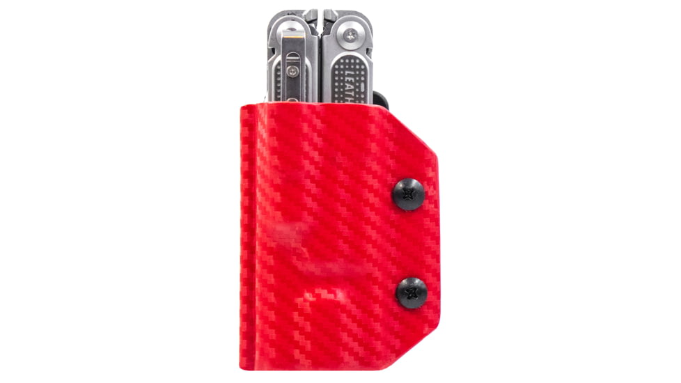 StatGear Kydex Sheath for Leatherman Free P2, Carbon Fiber Red, LP2-CF-RED
