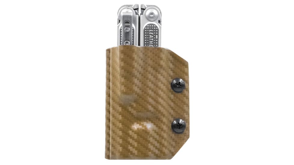 StatGear Kydex Sheath for Leatherman Free P4, Carbon Fiber Brown, LP4-CF-BRN