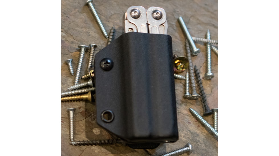 StatGear Kydex Sheath for Leatherman Wingman &amp; Sidekick, Black, LWING-BLK