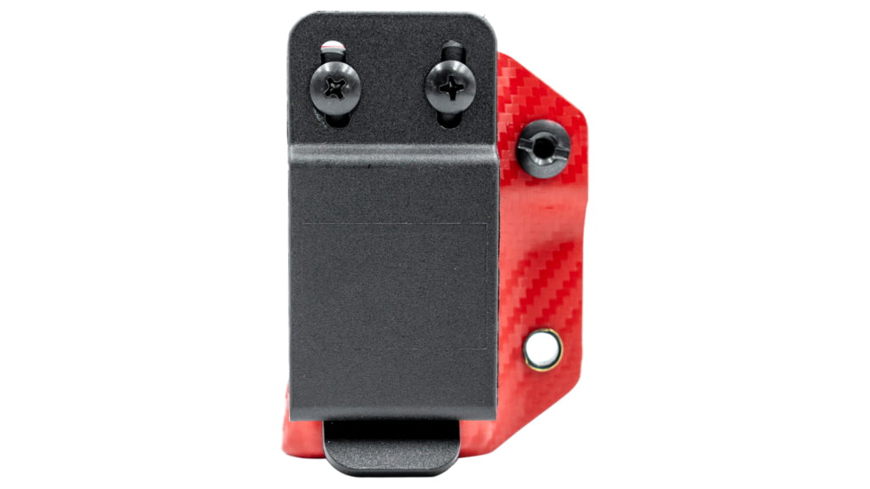 StatGear Kydex Sheath for Leatherman Wingman &amp; Sidekick, Carbon Fiber Red, LWING-CF-RED