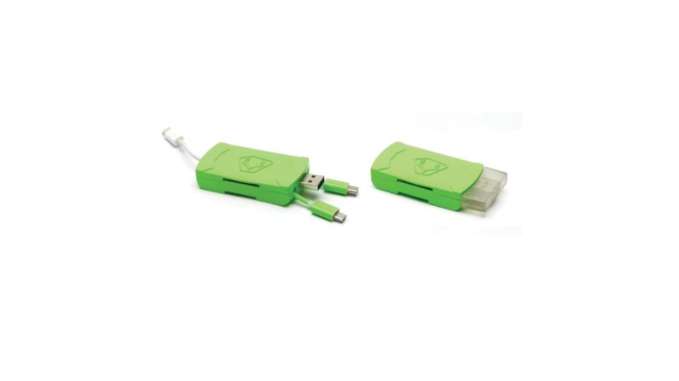 HME Products iOS 4-in-1 Card Reader, USB C/Micro USB/USB 2.0/Lightning, HME-QMCR
